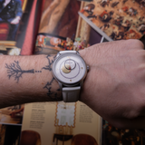 Raketa Copernicus (Kopernik) - White Pearl mens Moon watch wrist watch 1980s