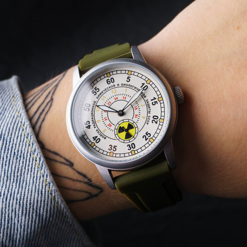 Mens military wrist watch ZIM "Radiation protection"